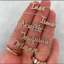 Load image into Gallery viewer, Icy scripted name necklace
