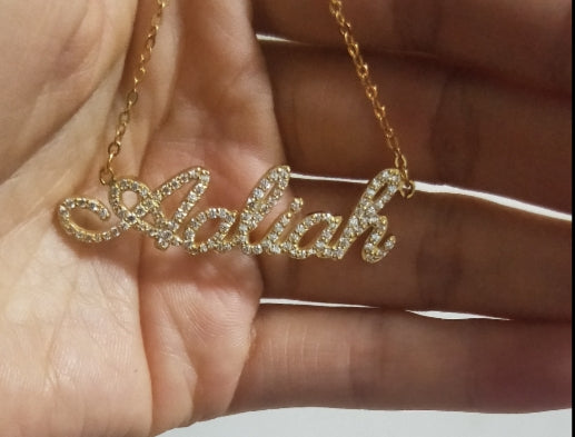 Supa Star Name Plate Necklace